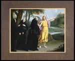 Wood Plaque Premium - St. Benedict of Nursia - Angel Pointing to Monastery of Mont Cassino by Museum Art