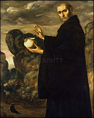 Wood Plaque - St. Benedict of Nursia by Museum Art