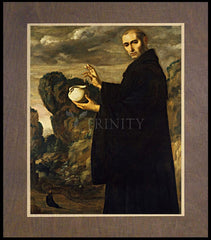 Wood Plaque Premium - St. Benedict of Nursia by Museum Art