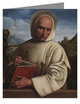 Custom Text Note Card - St. Bruno of Cologne by Museum Art
