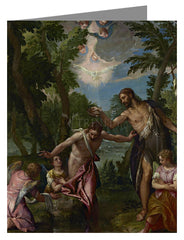 Note Card - Baptism of Christ by Museum Art