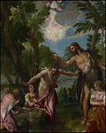 Wood Plaque - Baptism of Christ by Museum Art