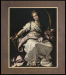 Wood Plaque Premium - St. Catherine of Alexandria by Museum Art