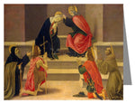 Custom Text Note Card - Coronation of Mary by Museum Art