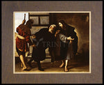 Wood Plaque Premium - Christ and Two Followers on Road to Emmaus by Museum Art