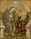 Wood Plaque - Coronation of Mary by Museum Art