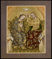 Wood Plaque Premium - Coronation of Mary by Museum Art