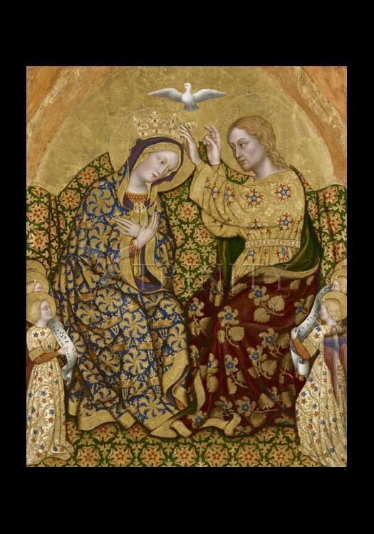 Coronation of Mary - Holy Card
