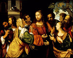 Wood Plaque - Christ and Women of Canaan by Museum Art