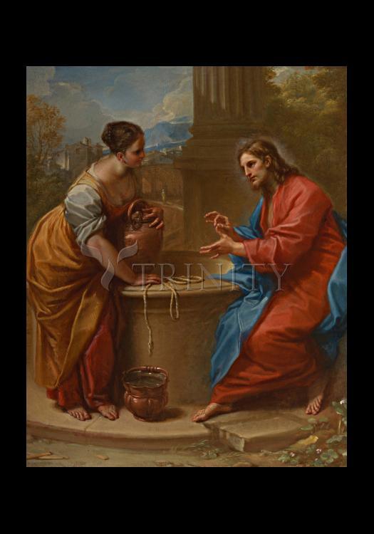 Christ and Woman of Samaria - Holy Card