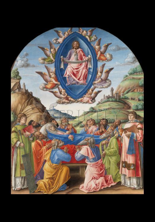 Death of Mary - Holy Card