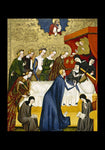 Holy Card - Death of St. Clare of Assisi by Museum Art
