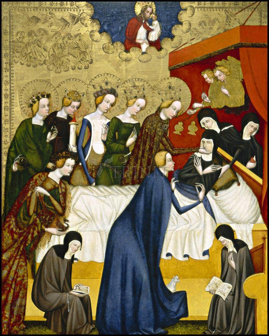Death of St. Clare of Assisi - Wood Plaque
