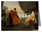 Custom Text Note Card - Death of St. Louis, King of France by Museum Art