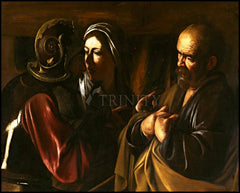 Wood Plaque - Denial of St. Peter by Museum Art