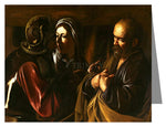 Custom Text Note Card - Denial of St. Peter by Museum Art