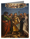 Custom Text Note Card - St. Cecilia, Ecstasy of by Museum Art