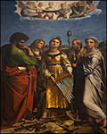 Wood Plaque - St. Cecilia, Ecstasy of by Museum Art