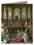 Custom Text Note Card - Exhumation of St. Hubert by Museum Art