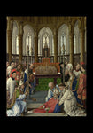 Holy Card - Exhumation of St. Hubert by Museum Art