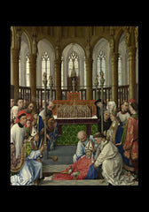 Holy Card - Exhumation of St. Hubert by Museum Art