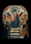 Holy Card - Madonna and Child Enthroned with Saints and Angels by Museum Art