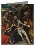 Custom Text Note Card - Entombment by Museum Art