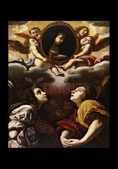 Holy Card - Flying and Adoring Angels by Museum Art