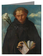 Custom Text Note Card - St. Filippo Benizi by Museum Art