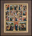 Wood Plaque Premium - Fifteen Mysteries and Mary of the Rosary by Museum Art