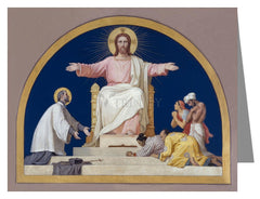 Note Card - St. Francis Xavier Presenting to Christ People he Converted by Museum Art