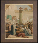 Wood Plaque Premium - St. Genevieve Distributing Bread to Poor During Siege of Paris by Museum Art