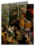 Custom Text Note Card - Glory of St. Ignatius Loyola by Museum Art