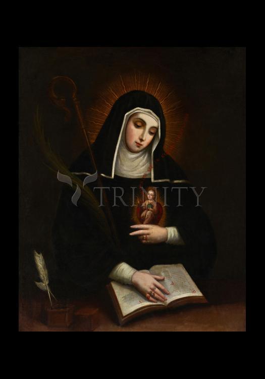 St. Gertrude - Holy Card