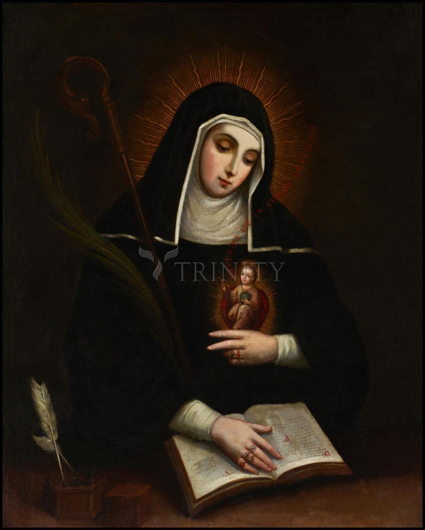 St. Gertrude - Wood Plaque by Museum Classics - Trinity Stores