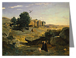 Custom Text Note Card - Hagar in the Wilderness by Museum Art