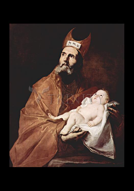 St. Simeon Holding Christ Child - Holy Card