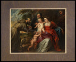 Wood Plaque Premium - Holy Family with Sts. Francis and Anne and Infant St. John the Baptist by Museum Art