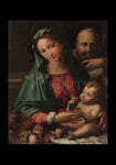 Holy Card - Holy Family with Infant St. John the Baptist by Museum Art
