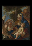 Holy Card - Holy Family with Angels by Museum Art