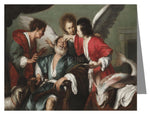 Custom Text Note Card - Healing of Tobit by Museum Art