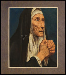 Wood Plaque Premium - St. Monica by Museum Art