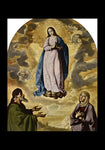 Holy Card - Immaculate Conception with Sts. Joachim and Anne by Museum Art