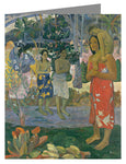Custom Text Note Card - Ia Orana Maria 'Hail Mary' in Tahitian by Museum Art