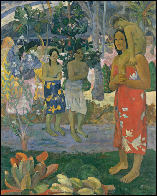 Ia Orana Maria 'Hail Mary' in Tahitian - Wood Plaque