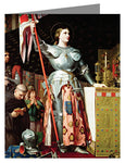 Custom Text Note Card - St. Joan of Arc at Coronation of Charles VII by Museum Art