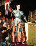 Wood Plaque - St. Joan of Arc at Coronation of Charles VII by Museum Art