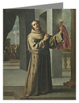 Custom Text Note Card - St. James of the Marches by Museum Art