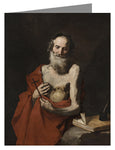 Custom Text Note Card - St. Jerome by Museum Art
