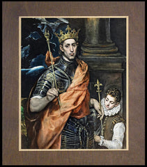 Wood Plaque Premium - St. Louis, King of France by Museum Art